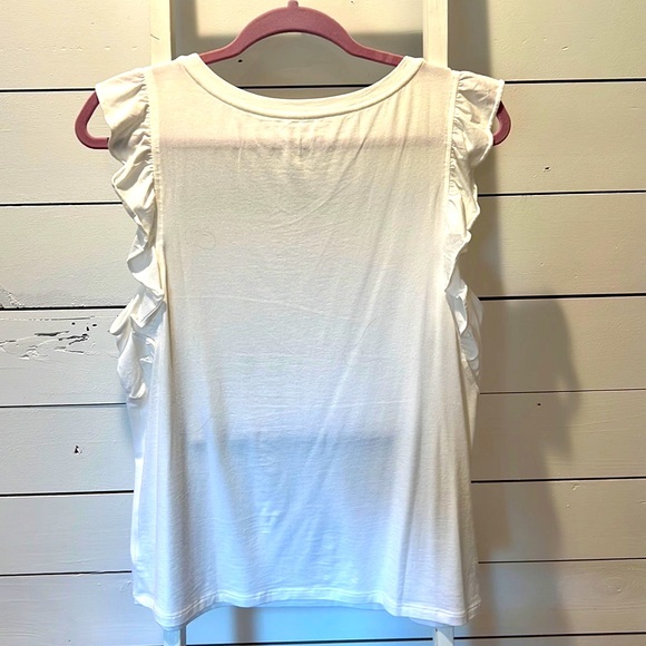 Lilly Pulitzer Laina Top - Sz: Medium, Resort White, EUC - Picture 3 of 5